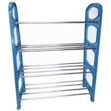 Sapateira Rack Organizador 8 Pares Multiuso Vertical Estante 4 Andares Prateleiras Calçados Tenis Sapatos
