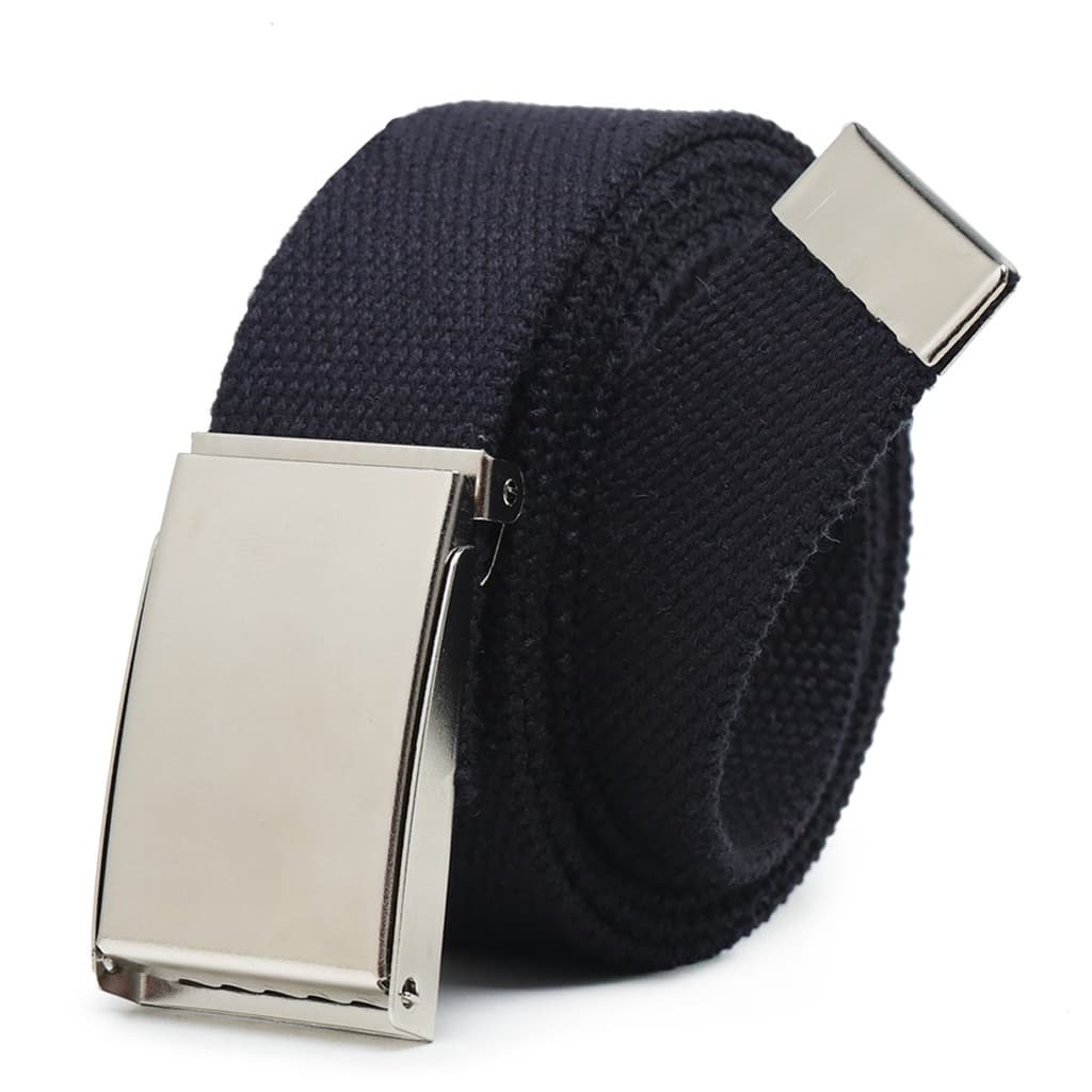 Cinto Masculino Em Lona Com Fivela Casual Militar Regulável