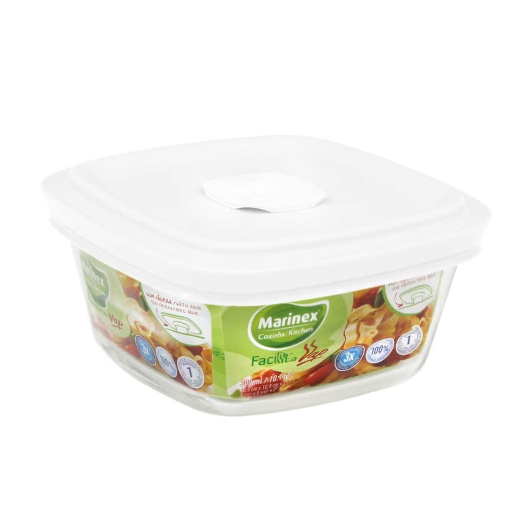 Tigela  Marinex Facilita Bolw Vasilia recipiente Temperada 300ml Freezer, micro-ondas ideal p/marmita  sobras geladeira