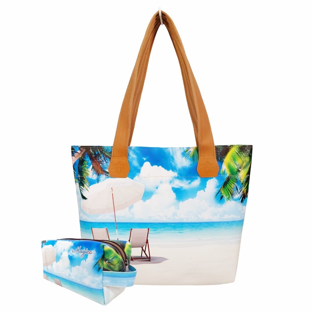 Bolsa Feminina Nécessaire Feminina Praia Adulto Cadeiras Magicc Bolsas BN-182
