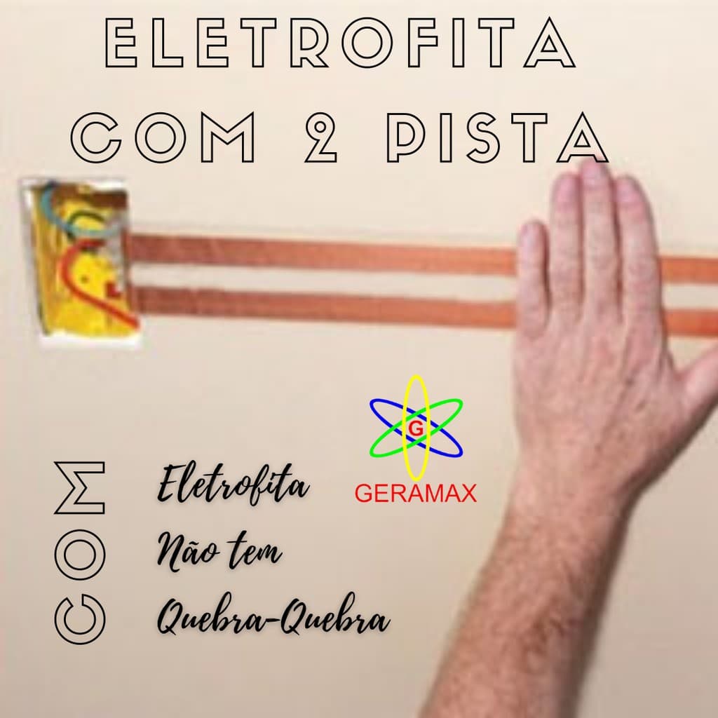 Eletrofita com 2 pistas de 20 Amper modelo EF18x2 com tela de proteção– SKU 2953 e 2956