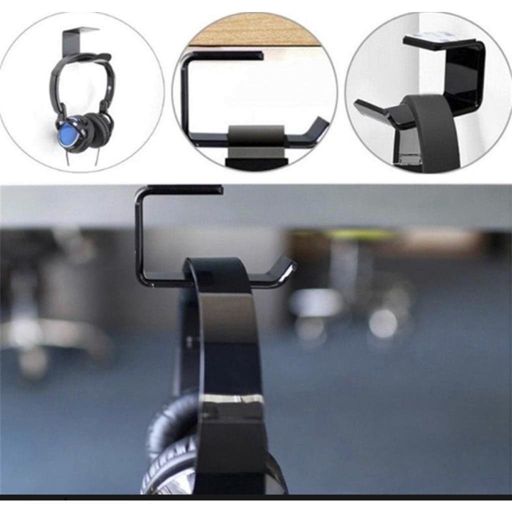 Suporte Porta Headphone Fone De Ouvido P/ Mesa E Parede