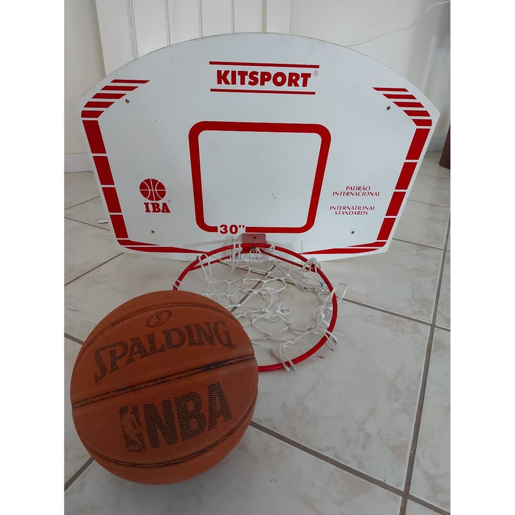 Tabela De Basquete Kitsport + Bola De Basquete Spalding Nba