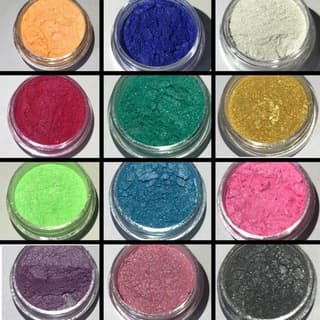 Mica pigmento pó metálico cores cosméticos perolado resina epoxi unhas artesanato diy glitter corante cosmético pownder