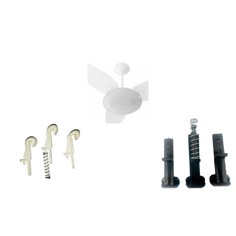 kit 3 Garras para Paflon Ventilador de Teto Venti Delta Original