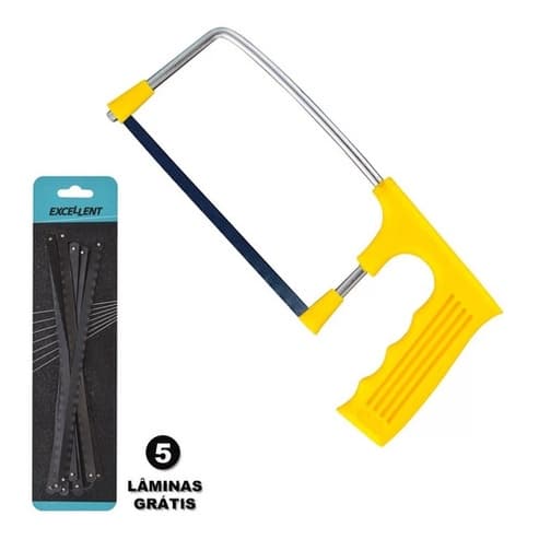 Mini Arco De Serra Tico Tico 22cm + 5 Laminas Artesanato *