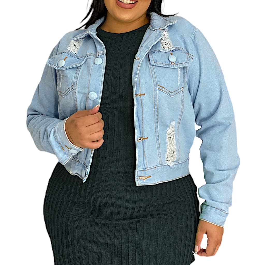 Jaqueta Jeans Feminina Plus Size | Blusa | Casaco | Gordinha