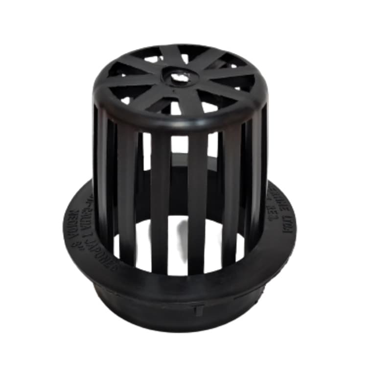 Ralo Protetor de calha telhado evita folhas entupimento de esgoto 75mm