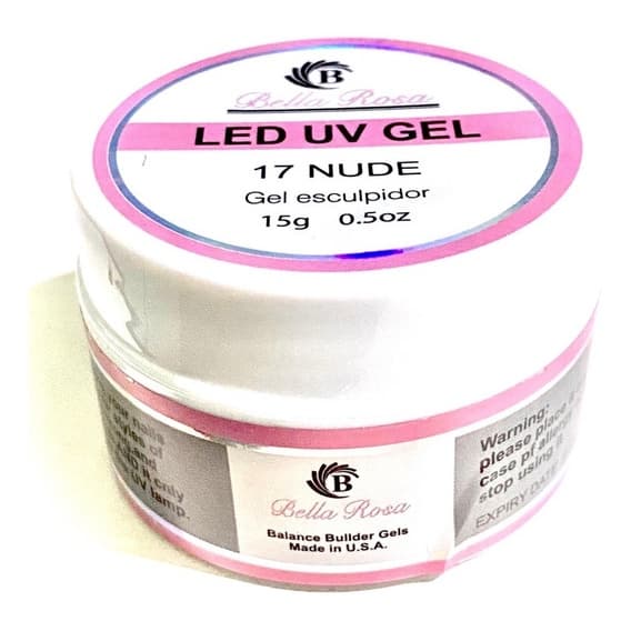 Gel Led UV para Alongamento de Unhas 15g Bella Rosa