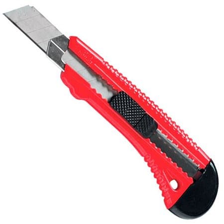 Estilete Lamina 18 Mm, Lamina Retratil, Ponta De Metal - MTX