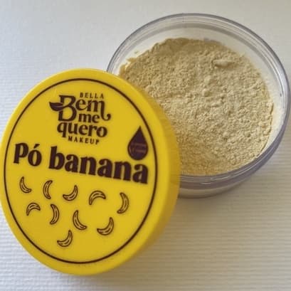 Pó Solto Facial Ultra Fino à Prova D'água  Banana Translúcido e Avelã - Bem-me-Quero,10g