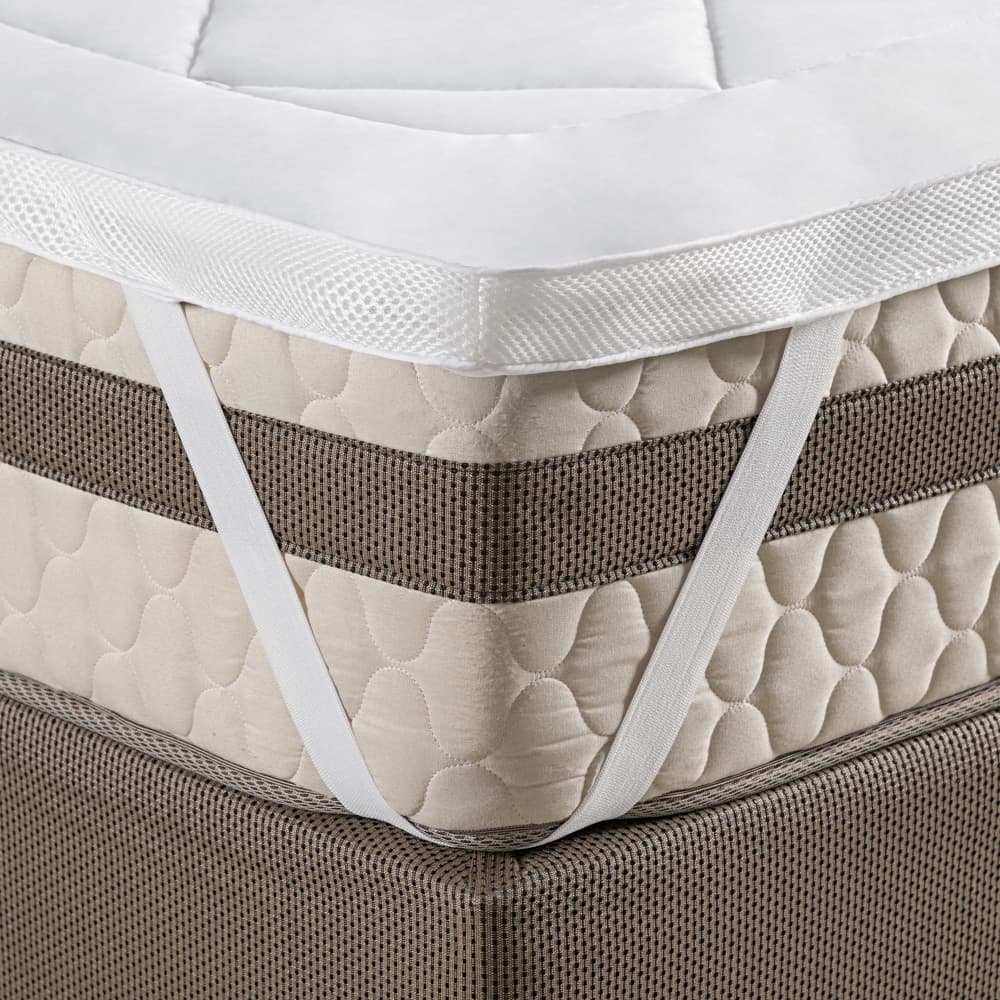 Protetor Cama Pillow Top 200 Fios Solteiro Casal Queen King Super Macio 600g/m2 Fibra Siliconizada