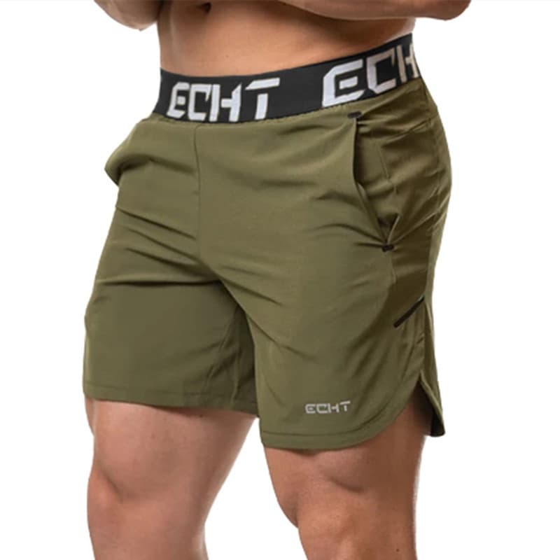 Calção De Corrida Masculino Respirável Secagem Rápida/Short De Moletom Para Fitness Musculação /