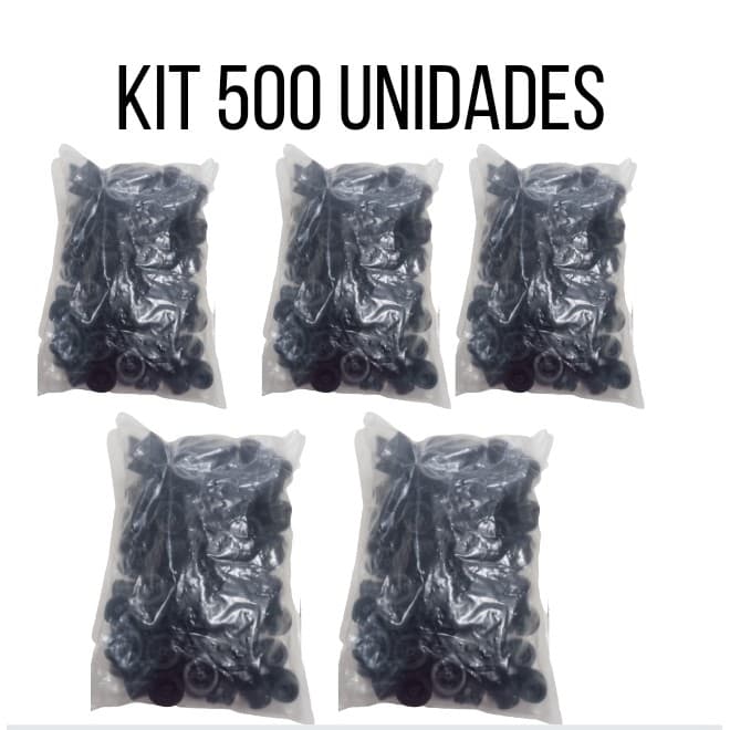 Pezinho Pe De Sofá  Puff baú Sapateira  Plástico  Preto - 500 Und