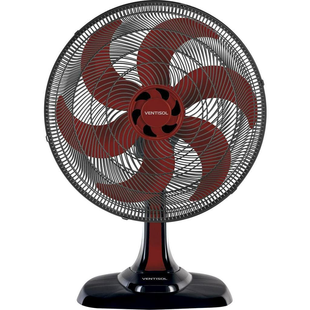 Ventilador De Mesa Turbo 50cm 6 Pás - Vermelho | Ventisol