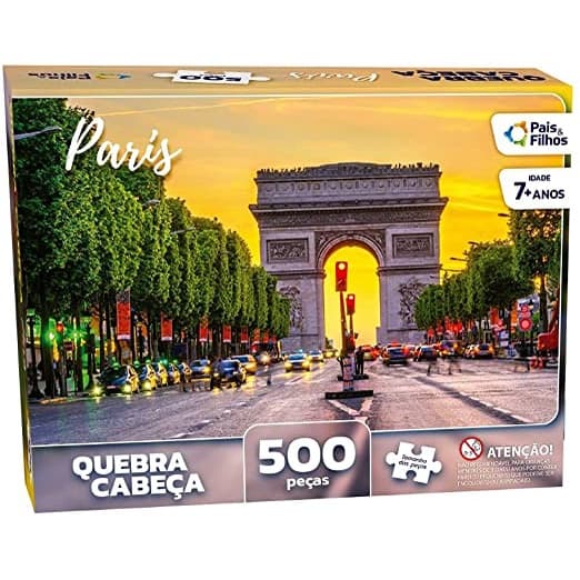 Jogo Quebra Cabeça Paris 500 Peças Pais E Filhos - Quebra Cabeca 500 Pecas