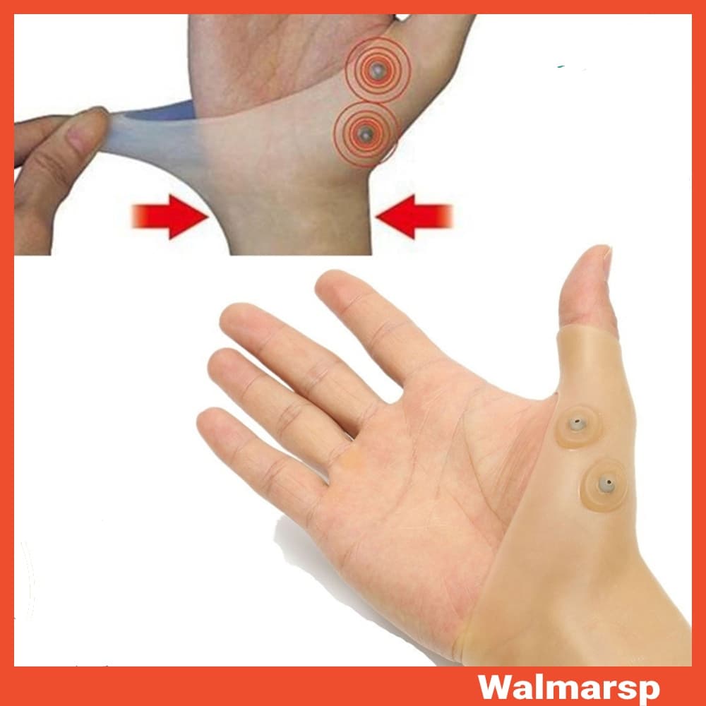 Tenossinovite Entorse Terapia Magnética Pulso Suporte Para Mão Luva De Manga De Silicone