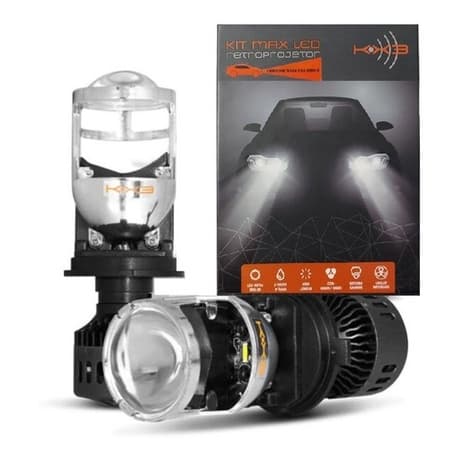 Lâmpada De Led Mini Projetor Canhão 16.000 Lms Conector Hb3