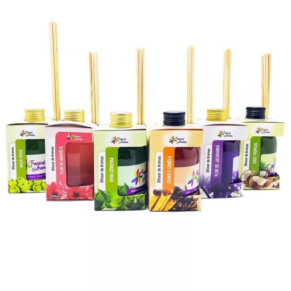 Difusor Ambientes Tropical Aromas 250ml Aromatizador/300ml Aromatizador novos!