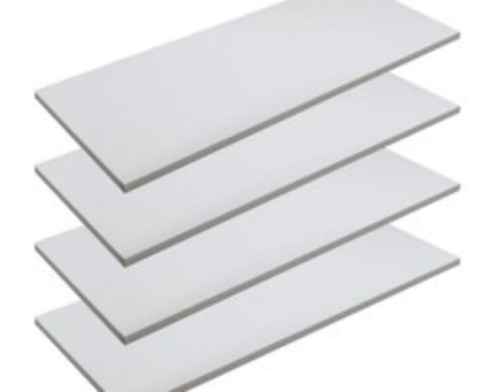 Kit 4 Prateleiras 50x15 MDF Branco com Suporte Flutuante Invisível