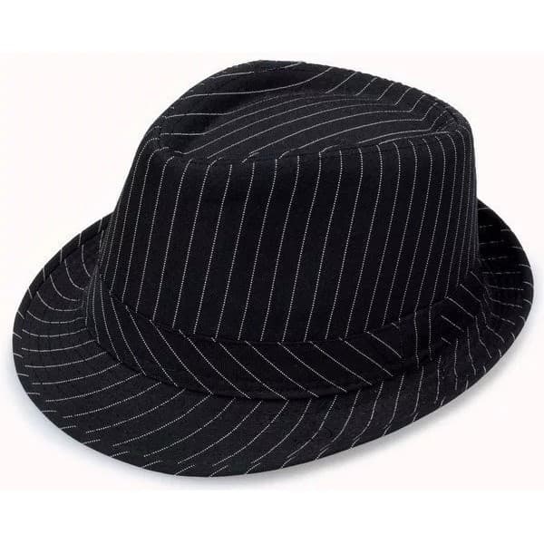 Chapéu Estilo Malandro Panama Fedora – Tecido Malandro com Risca de Giz, Elegante e Sofisticado