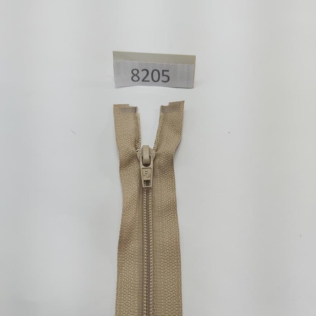 Zíper 50 cm Destacável Nylon Cáqui a unidade 8205 001 - 281S31 1