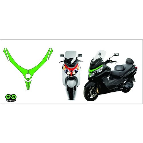 Kit Adesivo Máscara De Farol Maxsym 400i + Brinde