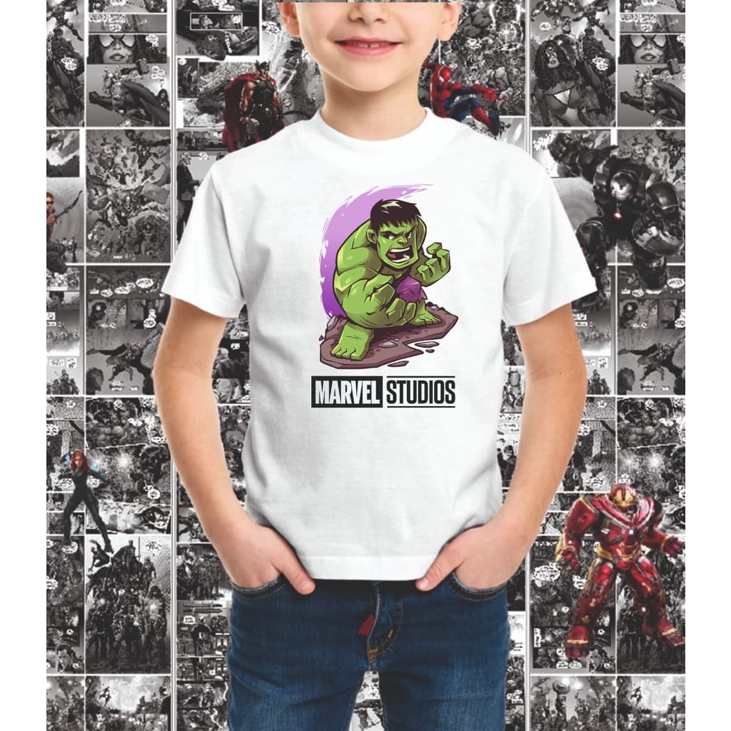 Camiseta Infantil Personagens Marvel, Camisa Super Heróis, Camiseta Personalizada Marvel