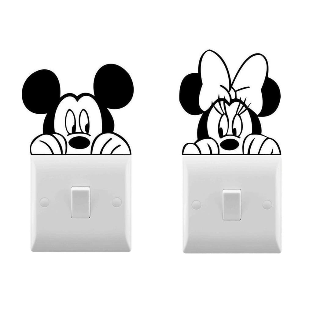 Kit adesivos para interruptor, mickey e minnie!