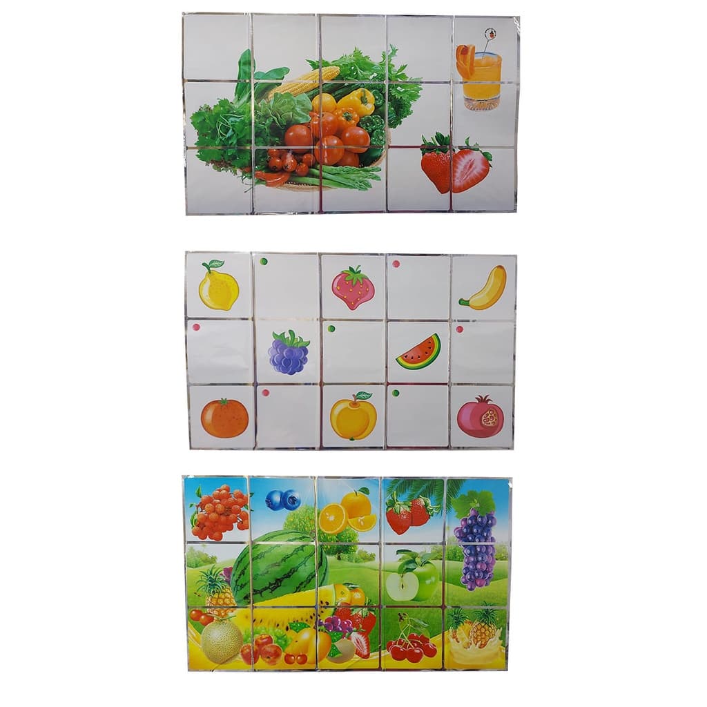 Adesivo de Parede DANTAS Cozinha 75x45cm Removível Prova de Óleo Impermeável Papel Autocolante Azulejo Decoração Casa