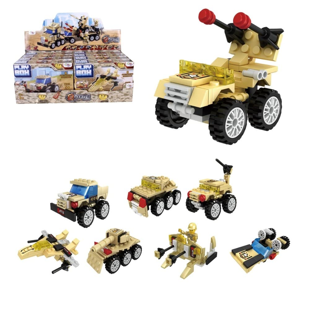 Blocos De Montar Play Box Battle - Wellkids