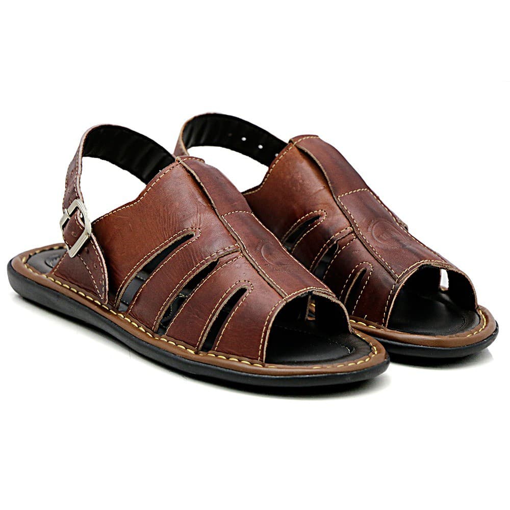 Sandália Masculina Franca Forte De Couro Legitimo Original
