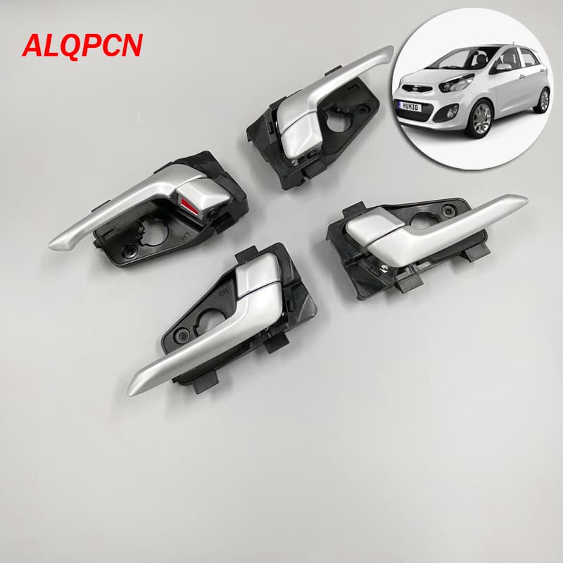 Maçaneta Interno De Porta Cinza Prata Para kia picanto 2011-2016