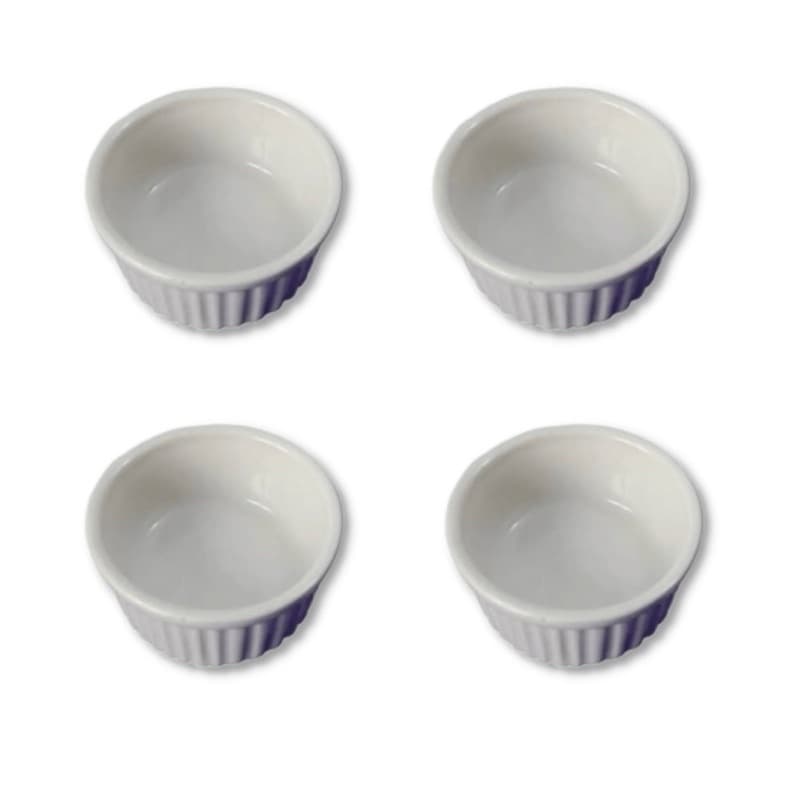 Kit C/ 4 Ramekin Forminhas Forno Artigos Cozinha Decoração Mesa Posta