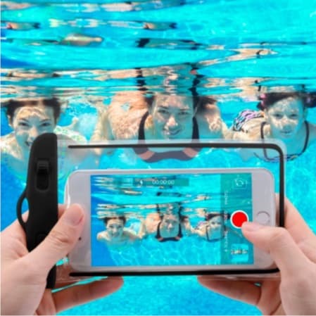 Capa Bolsa A Prova Dágua Impermeável Universal Para Celular Moto Chuva