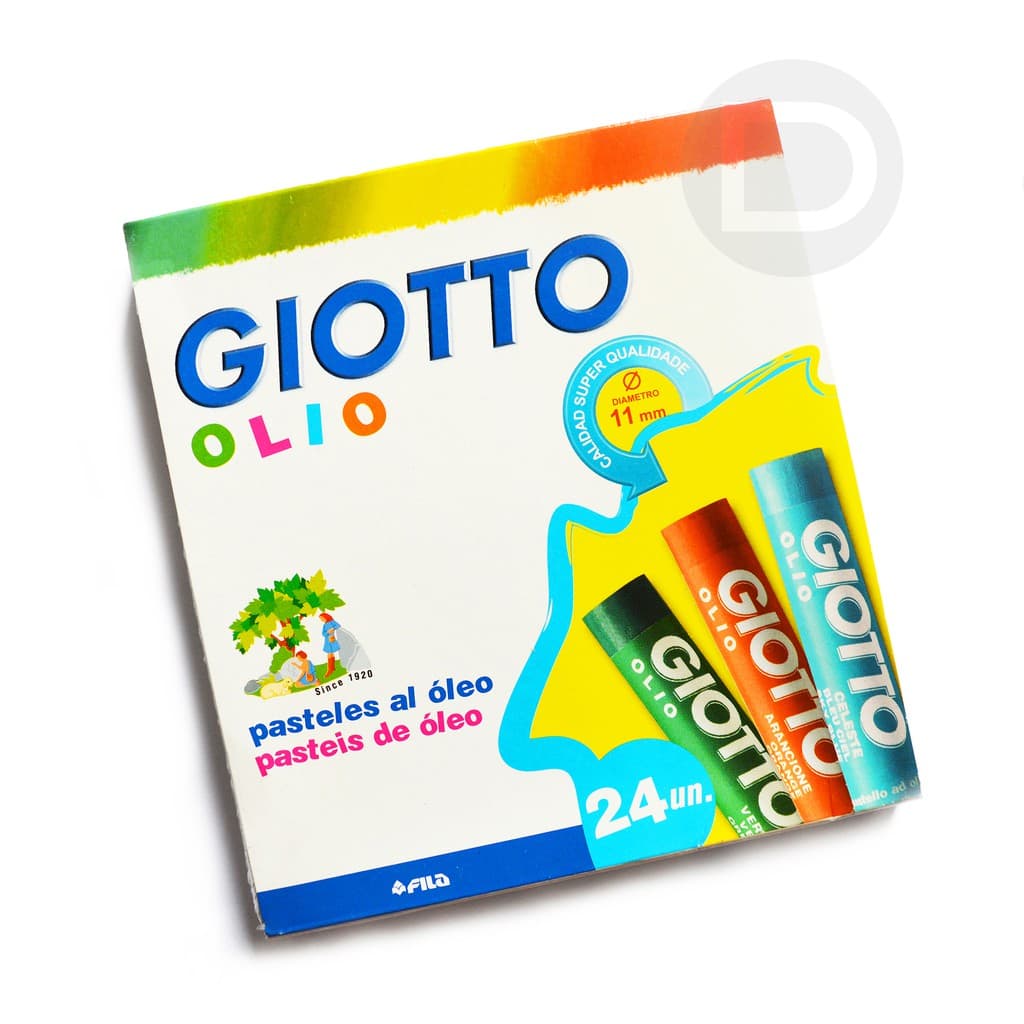 Giz Pastel Oleoso Max Giotto 24 Cores