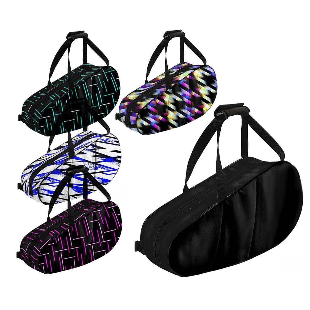 Raqueteira Beach Tennis Bolsa Transporte Proteção Nylon Reforçada Para 2 Raquetes