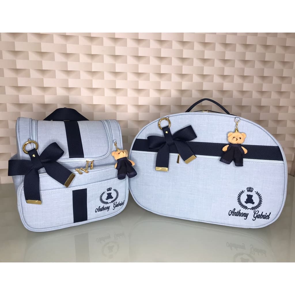 kit de bolsas maternidade mala de mão, mochila 2em1
