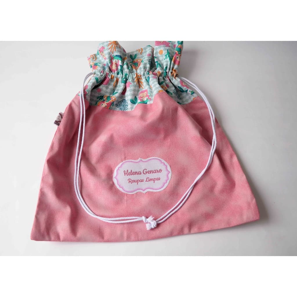 Saco para roupas limpas personalizado infantil-Saquinho para roupas limpas-