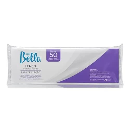 Papel Para Depilação Depil Bella 50un Lenço De Falso Tecido