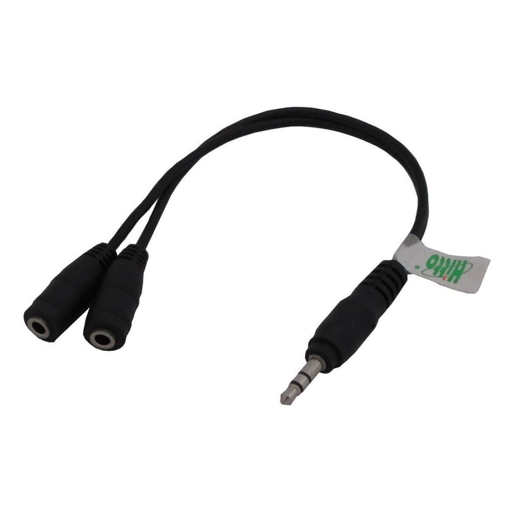 Cabo Divisor Duplicador Splitter P2 3.5 mm Para Áudio Stereo Estereo Mono 3 contatos Mesa Som DJ