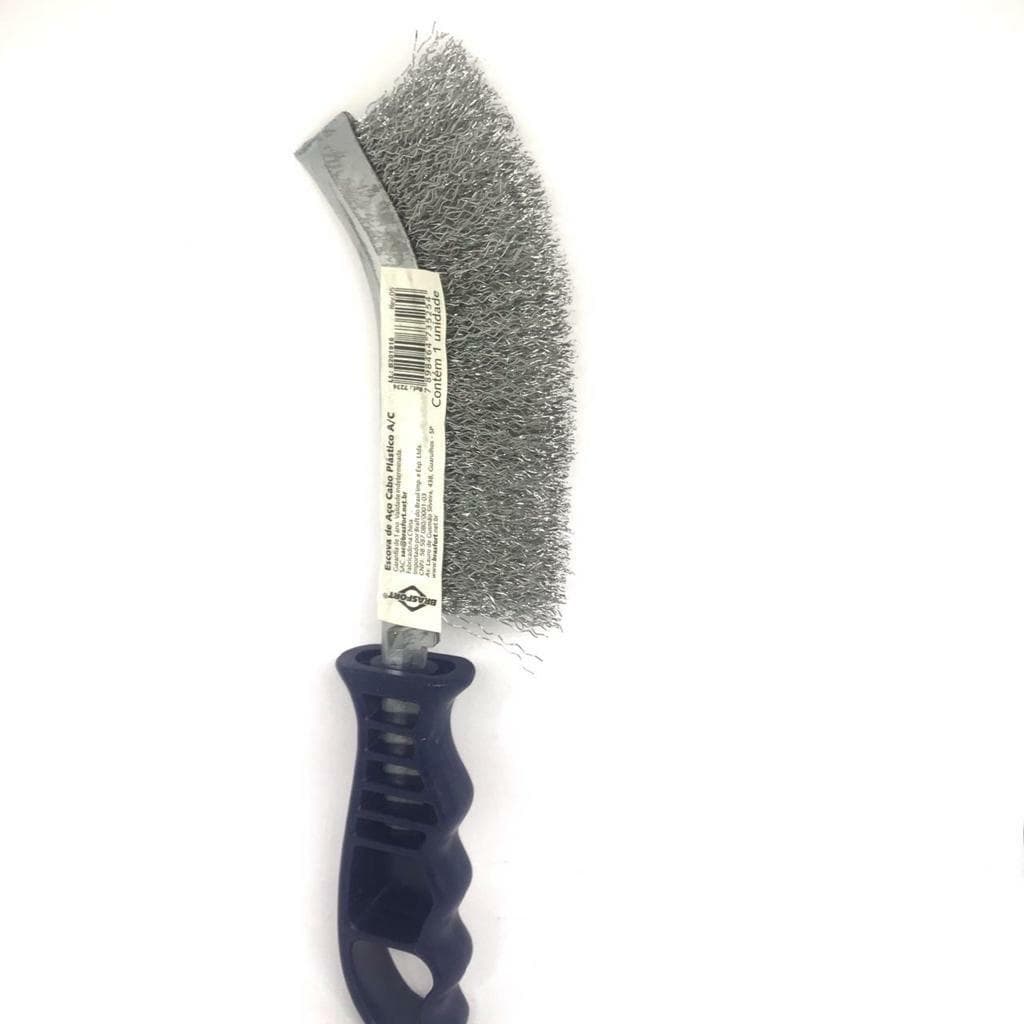 ESCOVA ACO BRASFORT COM CABO PLASTICO
