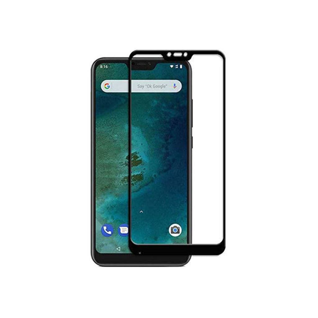 Película Tela Toda Mi A2 Lite Vidro 3D Película Frontal Xiaomi Full Cover + Kit Aplicação