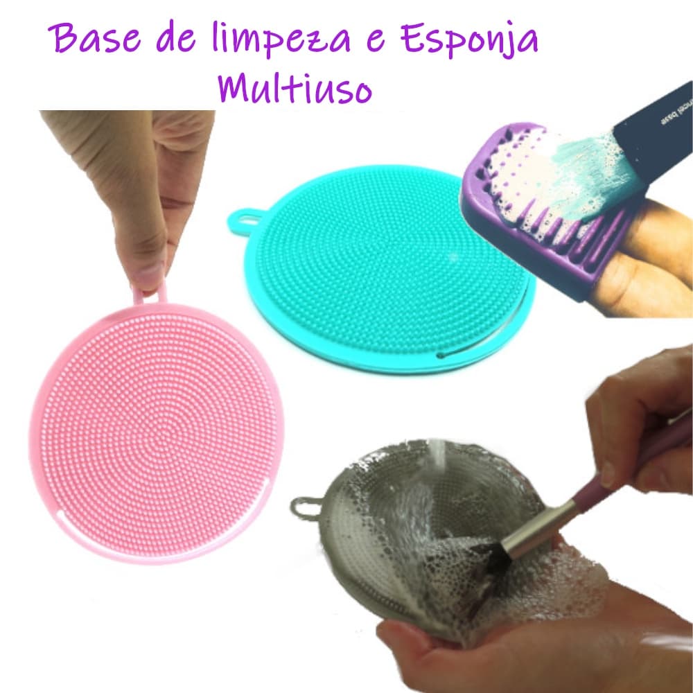 Esponja / Base de Limpeza para pincel de maquiagem - Brush Pad
