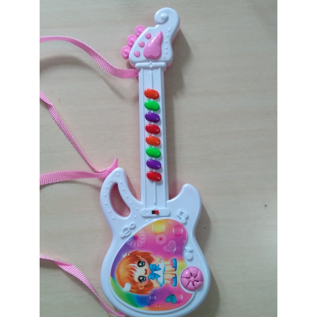 Brinquedo Guitarra Piano com  Musica de Ninar bebê Brinquedos Musicais