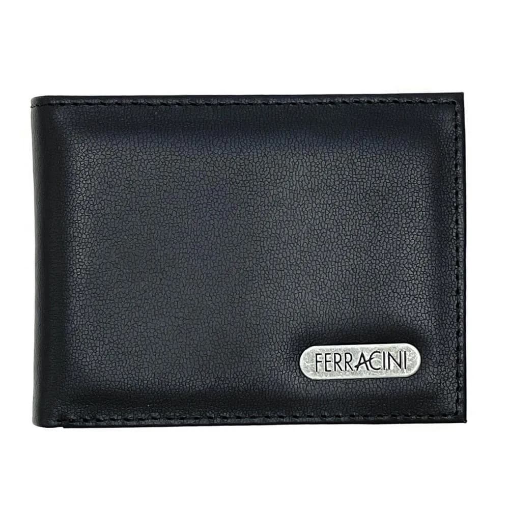 Carteira Masculina Ferracini De Couro Preta Cfb013 ORIGINAL
