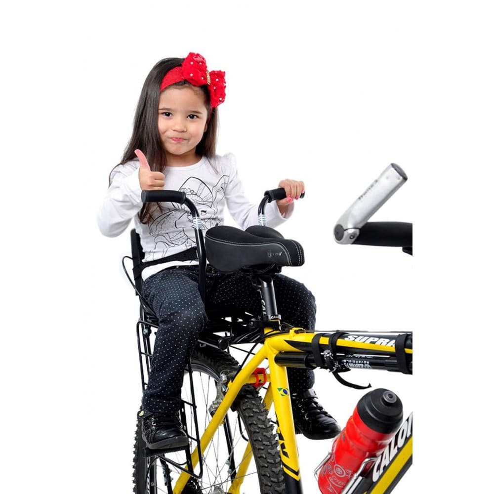 Bagageiro universal para bicicleta Al-247 + Cadeirinha de Bicicleta Para Bagageiro Al-17