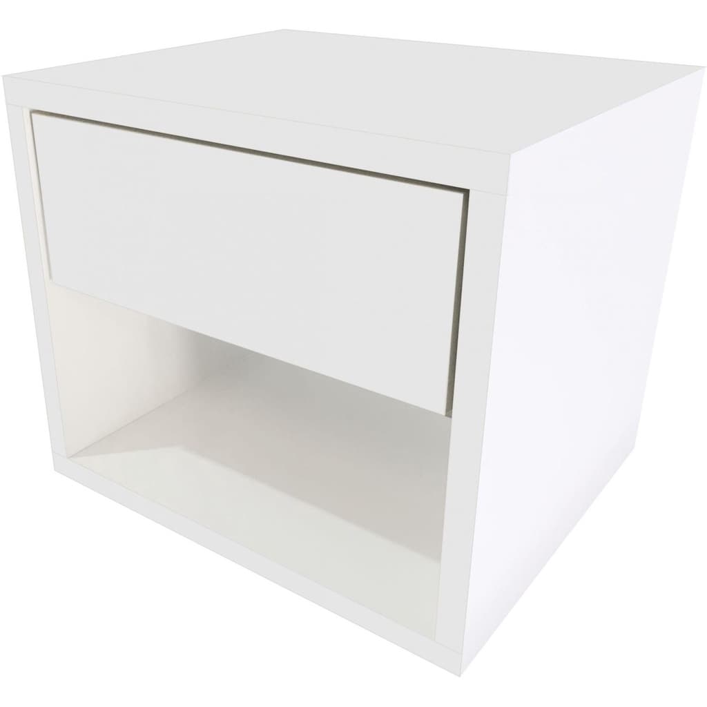 Mesa de cabeceira suspenso com gaveta - 40cm