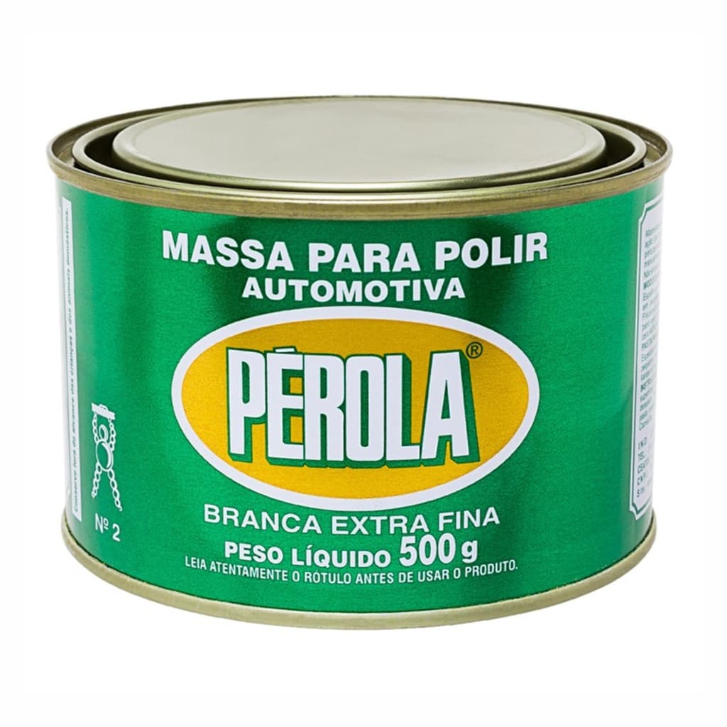 Massa De Polir N2 Automotiva Branca Extra Fina Pérola 500g