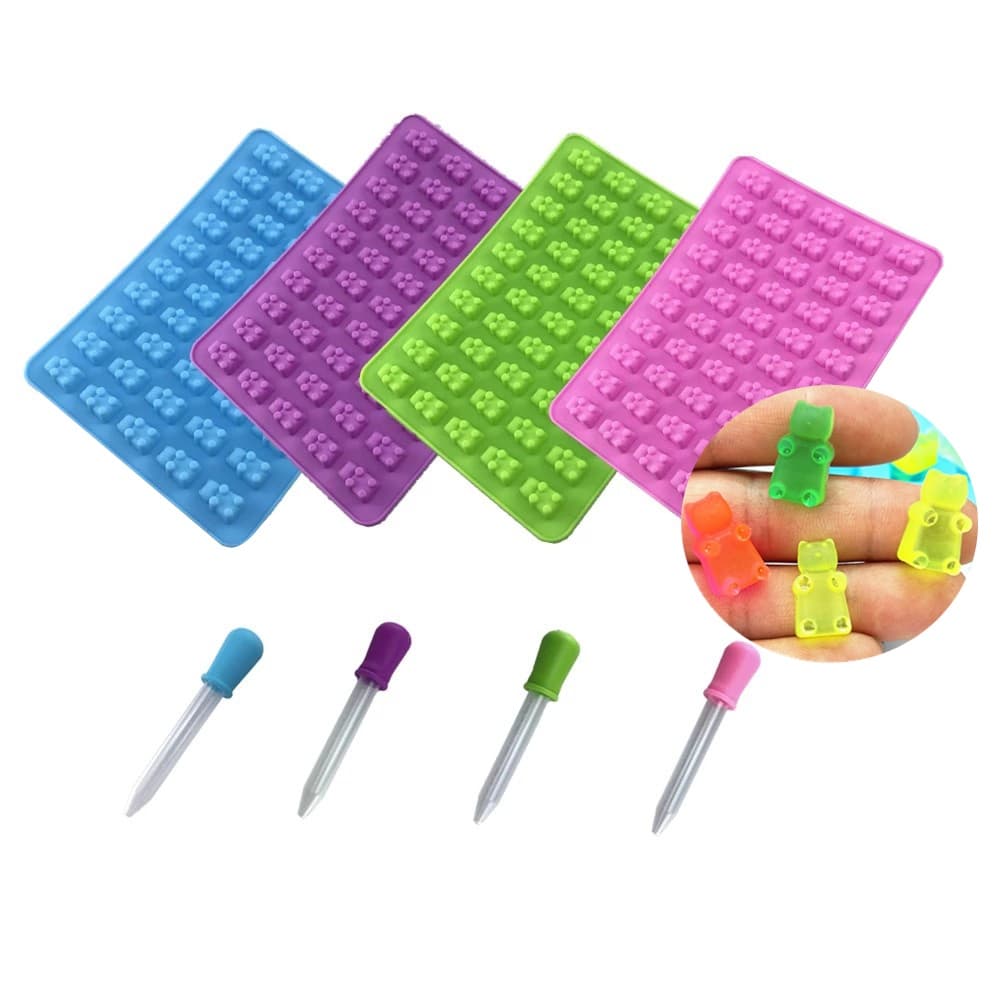 50 Cavidade Urso Molde De Silicone Doces De Chocolate Do Bolo Decoração Gelo Aromaterapia gypsum Cozimento